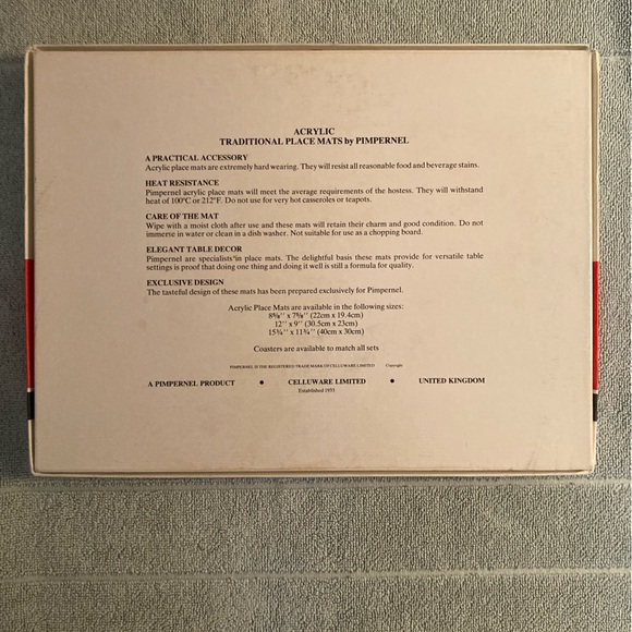 Pimpernel Traditional Placemats, Birds - Picture 8 of 8